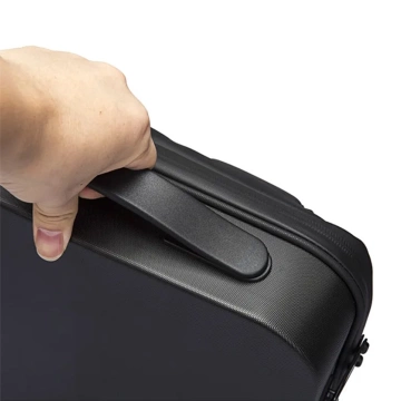 Bange Diebstahlsicherer, wasserdichter Rucksack für 15,6"-Laptops, ideal für Stadtreisen, 46 x 31 x 8 cm, für Arbeit und Flugreisen, für Damen und Herren, mit USB-Anschluss und Zahlenschloss, Schwarz