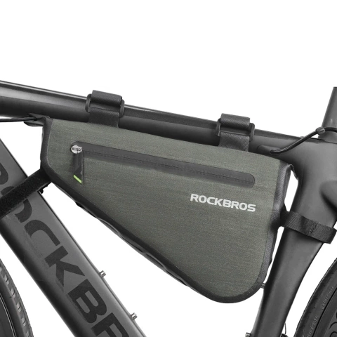 Rockbros AS-017 5L Rahmen-Fahrradtasche, wasserdicht, grün