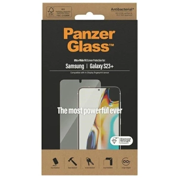 Szkło hartowane do Samsung Galaxy S23+ PanzerGlass Ultra-Wide Fit CamSlider
