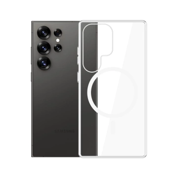 Etui für Samsung Galaxy S25 Ultra 3mk Clear MagCase MagSafe Transparent