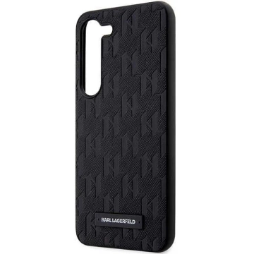 Karl Lagerfeld KLHCS23SSAKLHPK für Samsung Galaxy S23 S911 Hardcase czarny/black Saffiano Mono Metal Logo
