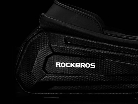 Etui torba sakwa wodoodporna na rower uchwyt na telefon na ramę RockBros B68 Czarne