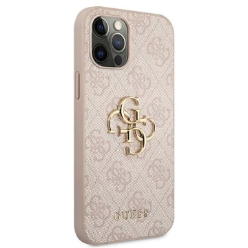 Guess GUHCP12L4GMGPI iPhone 12 Pro Max 6,7" różowy/pink Hardcase 4G Big Metal Logo