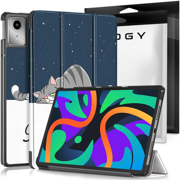 Etui do Lenovo Tab K11 / K11E 11” M11 10.95" TB330FU / TB330XU / TB331FC obudowa na tablet Case Alogy Book Cover Sleeping Cat + Szkło + Rysik