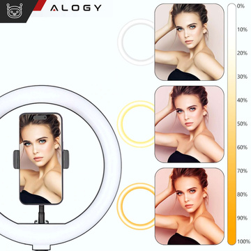 Lampa pierścieniowa fotograficzna Alogy Ring A33 do zdjęć makijażu 