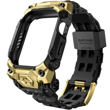 Apple Watch 10 (46 mm) Schwarz/Gold SUPCASE Unicorn Beetle Ore Case mit Armband