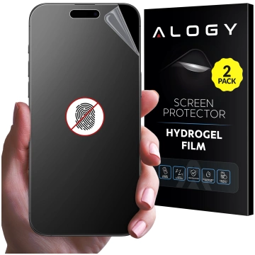 2x Folia "MATOWA" do Apple iPhone 16 Pro Hydrożelowa Alogy HydroSkin Matte Pro™ na ekran do etui "BEZ ODCISKU PALCÓW"
