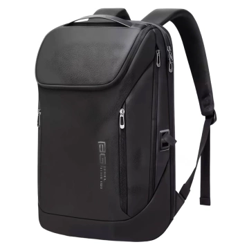 Plecak wodoodporny Bange torba na laptopa 15.6" miejski podróżny 48x31x16 cm do pracy szkoły samolotu męski damski z gniazdem USB Czarny