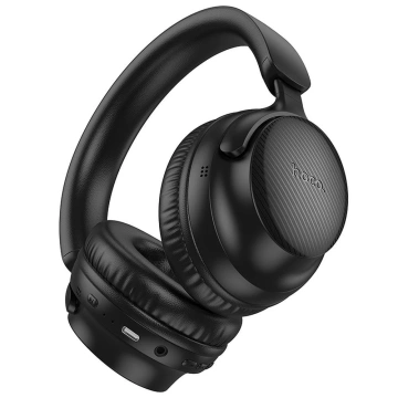Hoco W53 Bluetooth 5.0 – schwarzer On-Ear-Kopfhörer, 30h Wiedergabe, AUX/USB-C