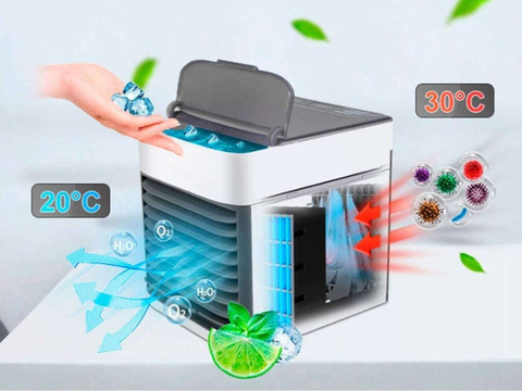 Nawilżacz klimatyzator przenośny domowy Klimator Air Cooler led