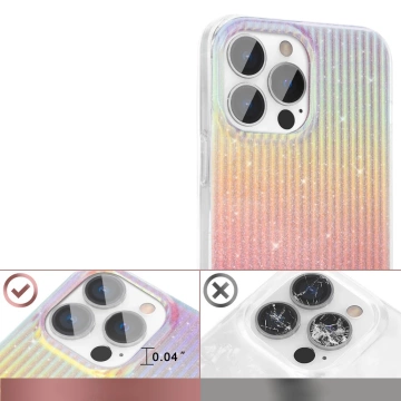 Kingxbar Travel Series Luxury Elegant Case für iPhone 13 Pro Orange (Sonnenuntergang)