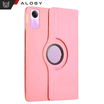 Etui 360 do Lenovo Tab K11 / K11E 11” M11 10.95" TB330FU / TB330XU / TB331FC obrotowe pokrowiec obudowa z klapką na tablet Case Alogy Różowe
