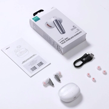 Douszne słuchawki bezprzewodowe Joyroom Jbuds Series JR-BB1 TWS - białe