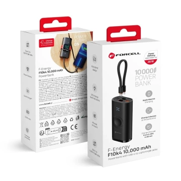 Powerbank Forcell F-Energy F10k4 10000 mAh 5w1 für Apple Watch PD QC