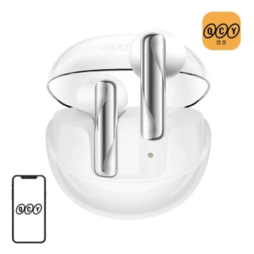 TWS QCY AilyBuds Clear T32-Ohrhörer (Weiß)