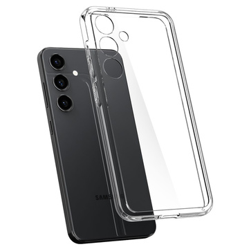 Hülle für Samsung Galaxy S24 Plus Spigen Ultra Hybrid Case, transparente Rückseite, kristallklares Glas