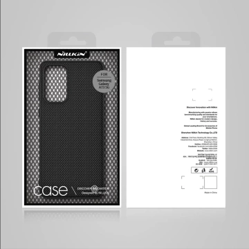 Nillkin Textured Case eine strapazierfähige, verstärkte Hülle mit Gelrahmen und Nylon auf der Rückseite des Samsung Galaxy A73 schwarz