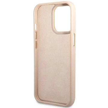 Etui Guess GUHCP14XHG4SHP do Apple iPhone 14 Pro Max 6,7" różowy/pink hard case 4G Vintage Gold Logo