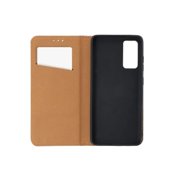 Kabura Smart Pro Book do Samsung S25 Edge Skórzana Brązowa