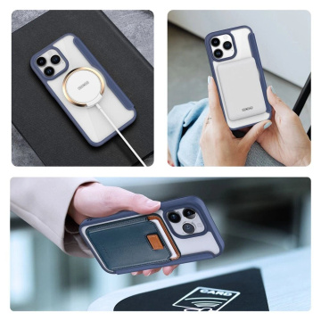 DUX DUCIS Skin X Pro - futerał z klapką kompatybilny z MagSafe do Apple iPhone 15 Pro Max niebieski