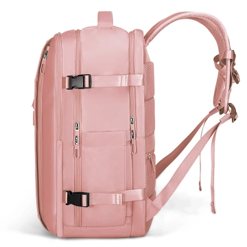 Bange wasserdichter Rucksack für 15,6-Zoll-Laptop, Stadtreisender, 45 x 30 x 16 cm, für Arbeit, Flugzeug, Herren, Damen, mit USB-Anschluss Schwarz
