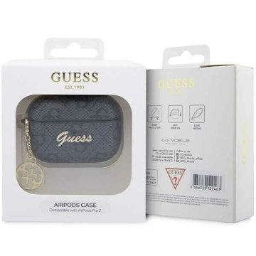 Etui ochronne na słuchawki Guess GUAP2G4GSMK do Apple AirPods Pro 2 cover czarny/black 4G Charm Collection