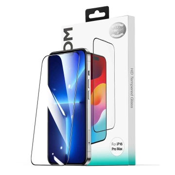Joyroom Glass iPhone 15 Plus/16 Plus HD Staubdichter schwarzer Rahmen