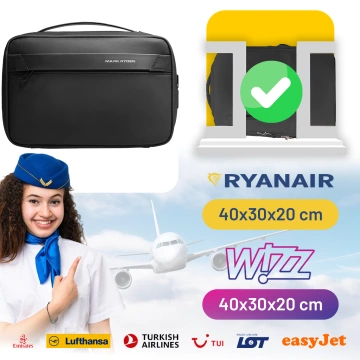 Mark Ryden Reise-Kulturbeutel für Damen und Herren, 3,9 l Fassungsvermögen, 4 Fächer mit Haken, YKK-Reißverschluss, PU-Oxford-Material – Schwarz