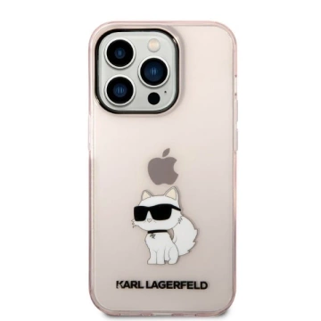 Etui Karl Lagerfeld KLHCP14XHNCHTCP do iPhone 14 Pro Max 6,7" hardcase Ikonik Choupette