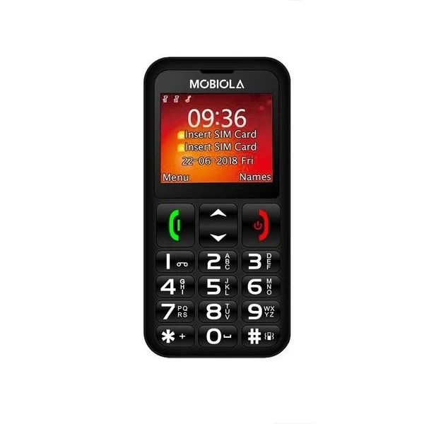 GSM-Telefon Mobiola MB700 2G DualSIM für Senioren schwarz