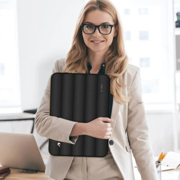 Etui Tech-Protect Puffy 15-16" Black + Mini Pokrowiec