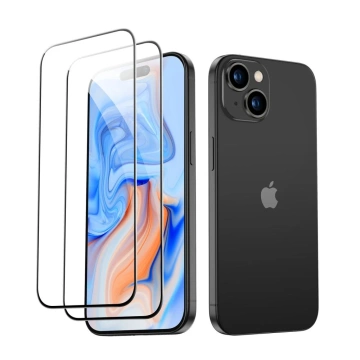 Szkło hartowane ESR Tempered Glass 2-Pack do Apple iPhone 15 / 16 Black