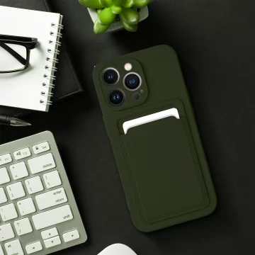 KARTENHÜLLE für IPHONE 14 PRO MAX grün
