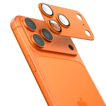 Osłona Aparatu do iPhone 17 Pro Max Spigen Optik Pro XL EZ Fit Orange