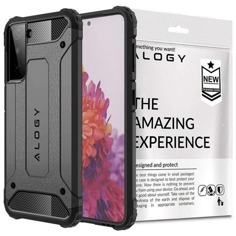 Alogy Hard Armor Hülle für Samsung Galaxy S21 Plus grau
