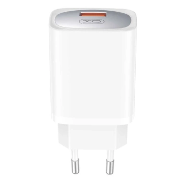 Ładowarka sieciowa XO CE19, 18W, USB-A, QC3.0, FCP, AFC