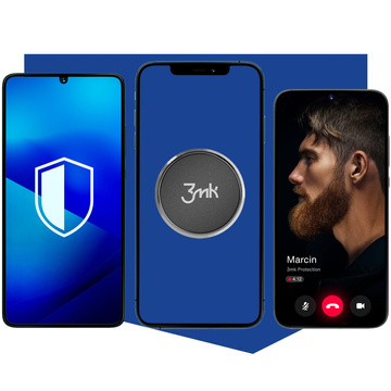 Universelle magnetische Autohalterung 3mk Magnet Power für ein Telefon, schwarz