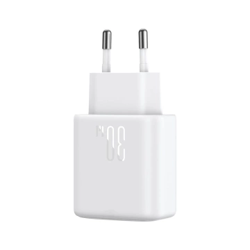 Joyroom USB-C PD 30 W QC SFC Netzwerk-Ladegerät – weißes USB-C-Kabel 1 m