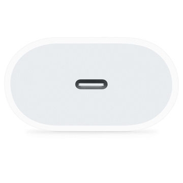 Ładowarka sieciowa oryginalna Apple USB-C typ C 20W szybka MHJE3ZM/A do iPhone adapter kostka Biała + Kabel 1m