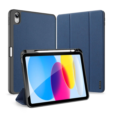Dux Ducis Domo etui iPad 11" 2025 (11gen.) / 10.9'' 2022 (10gen.) pokrowiec smart cover podstawka niebieskie