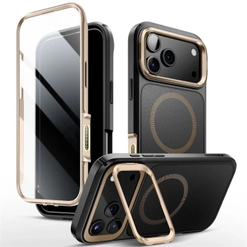 Etui Supcase Ares Flip Mag MagSafe do iPhone 17 Pro Desert Gold