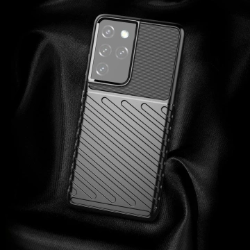 Etui ochronne Thunder Case do Samsung Galaxy S23 Ultra silikonowy pancerny pokrowiec Niebieskie