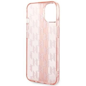 Etui ochronne na telefon Karl Lagerfeld KLHCP14MHKLSPCP do Apple iPhone 14 Plus 6,7" hardcase różowy/pink Mono Vertical Stripe