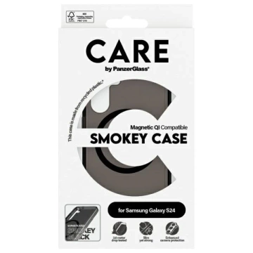 Etui do Samsung Galaxy S24 CARE by PanzerGlass Flagship QI Case Smoke