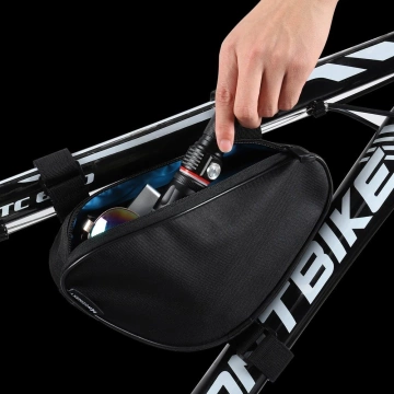 Wozinsky Fahrradrahmentasche 1,5 l schwarz (WBB11BK)