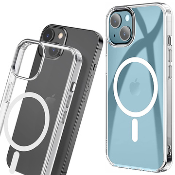 Etui do MagSafe Alogy Ultra Slim Mag do ładowarek Qi do iPhone 13 Mini Przezroczyste