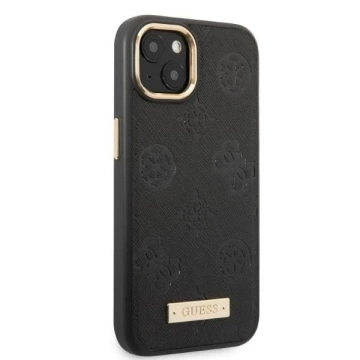 Etui Guess GUHMP13MSAPSTK do Apple iPhone 13 6,1" czarny/black hardcase Peony Logo Plate MagSafe