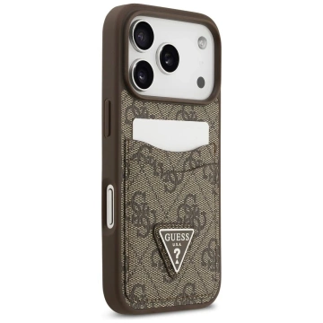 Etui Guess do iPhone 17 Pro 4G Double Card Triangle Gold