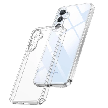 Etui do Samsung Galaxy S24 FE obudowa ochronna na telefon Alogy HybridShield™️ Case Przezroczyste + szkło hartowane