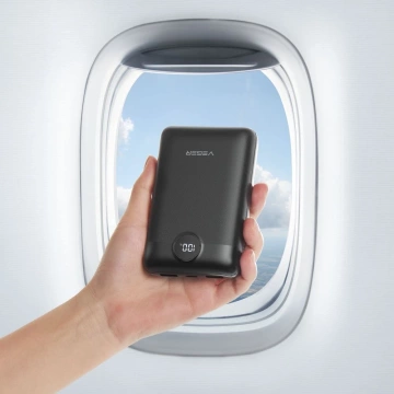 Powerbank Externer Akku (POWER BANK) VEGER S20 - 20.000 mAh LCD Quick Charge PD 22,5 W schwarz (W2053)